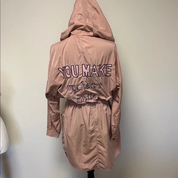 Forever 21 Blush Utility Jacket with Hood - Picture 1 of 8